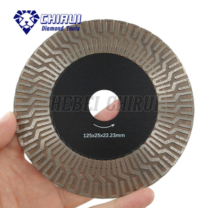 OEM Báo Chí nóng thiêu kết S hình dạng phân khúc kim cương mài cắt đĩa 5 "125mm đá cẩm thạch cưa cắt lưỡi cho máy mài góc - Product Image 1