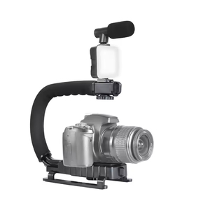 Mobile <strong>Vlogging</strong> Kit for <strong>Android</strong> Smartphones LED Light Photographic Lighting <strong>Microphone</strong> Tripod Stand Phone Holder - Product Image 3
