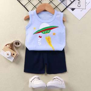 Ensemble de vêtements pour enfants, veste et short en coton d'été, nouveau modèle pour garçons et filles, version coréenne, vêtements pour bébés, vente en gros de vêtements pour enfants - Product Image 5