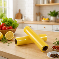 Film alimentaire en PVC de qualité alimentaire, transparent, pour la conservation des aliments, en rouleau large de 45 cm x 1500 m, fourni par l'usine
