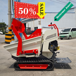 Livraison gratuite Mini Dumper chenillé <span class=keywords><strong>brouette</strong></span> <span class=keywords><strong>à</strong></span> <span class=keywords><strong>moteur</strong></span> sur chenilles Dumper Site Dumper pour travaux agricoles Mini Crawler Dumper Truck - Product Image 1