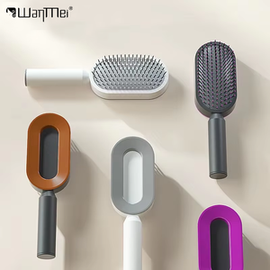 Wanmei Salon Massage Detangling <strong>Hair</strong> Combs Click <strong>Self</strong> <strong>Cleaning</strong> <strong>Hair</strong> <strong>Brush</strong> for Women <strong>Self</strong> <strong>Cleaning</strong> <strong>Hair</strong> <strong>Brush</strong> - Product Image 1