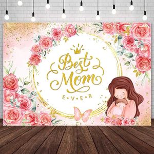 Aku Mencintaimu Ibu Latar Belakang Fotografi Latar Belakang Hari Ibu Spanduk Pesta Beruang Teddy Hati Merah Muda Dapat Disesuaikan - Product Image 4