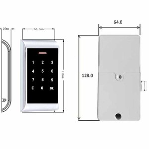 Serrure de tiroir à déverrouillage par carte RFID et porte-clés, Cerradura De <span class=keywords><strong>Cajon</strong></span>, pour colis, supermarchés, centres de ski, centres de fitness, serrure à code et à combinaison - Product Image 2