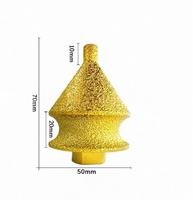 Soliboss 0EM M10 et M14, fraiseuse à double chanfreinage diamantée pour carreaux de céramique et marbre, tête de meulage multifonctionnelle conique de type parapluie