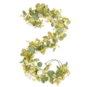 Guirlande <span class=keywords><strong>de</strong></span> feuilles d'eucalyptus <span class=keywords><strong>de</strong></span> 2 mètres, décoration suspendue pour mariage, fleurs artificielles, <span class=keywords><strong>chemin</strong></span> <span class=keywords><strong>de</strong></span> <span class=keywords><strong>table</strong></span> - Product Image 3