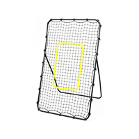 Filet de rebond pour l'entraînement au football - Cadre en acier réglable et portable, durable et écologique pour l'entraînement au football en extérieur