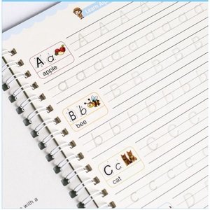 Cahiers d'apprentissage précoce à reliure spirale personnalisée, <span class=keywords><strong>livre</strong></span> d'alphabet magique pour la pratique des enfants - Product Image 5