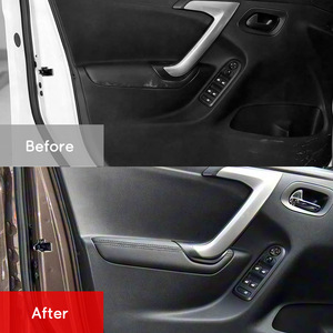 Reposabrazos de Puerta para Peugeot 301, de Cuero, Delantero, con Caja de Almacenamiento de Microfibra, 2014-2018, Mejora del Interior - Product Image 1