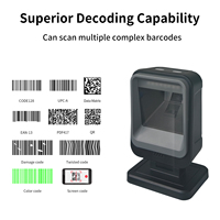 Escáner de Códigos de Barras 2D 1D T880B, Manos Libres, Omnidireccional, de Escritorio, Automático, Lector de Códigos QR para Punto de Venta, PC, Supermercado