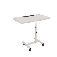 Escritorio Plegable Ajustable en Altura, Mesa Giratoria Elevadora, Mesa Auxiliar Minimalista con Almacenamiento, Mesa de Noche