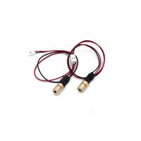 Blueuniverse Nuevo Módulo Láser de Punto Rojo de 650nm 5mW con Cabezal Láser - Larga Vida Útil