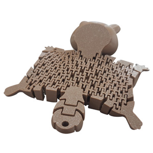 Écureuil volant en plastique imprimé en 3D, multicolore, pour aménagement de aquarium, avec articulation intégrée mobile, jouet créatif anti-stress - Product Image 5