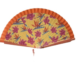 พัดไม้พับลายเพ้นท์แบบพื้นเมืองสเปนสำหรับงานอีเว้นท์ - Product Image 5