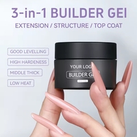 Gel de structure d'extension d'ongle de marque privée OEM/ODM avec séchage UV LED Cure pour salon de manucure Color Builder Gel Polish