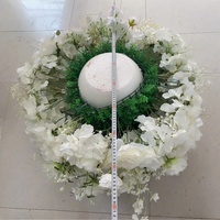 Boule de fleurs artificielle en soie, hortensia et rose, toucher réel, pour centre de table, idéale pour les mariages romantiques, les propositions de mariage et la décoration d'événements