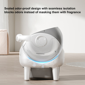 Nouvelle litière automatique à ouverture supérieure améliorée pour plusieurs chats, contrôle intelligent par application, détection du poids, contrôle des odeurs et protection de sécurité - Product Image 5