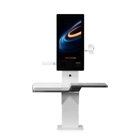 Kiosque de paiement en libre-service mural de 27 pouces, écran tactile interactif, scanner, terminal de point de vente, RFID, NFC, paiement sans argent liquide pour usage commercial