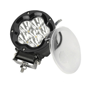Feux de conduite LED ronds pour <span class=keywords><strong>voiture</strong></span>, étanches, 5 pouces, faisceau large et spot, 60W, éclairage de travail tout-terrain, lampes 12V 24V - Product Image 2