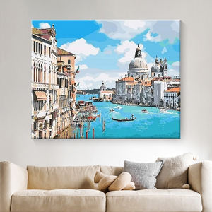<span class=keywords><strong>Pittura</strong></span> fai da te per numero acqua <span class=keywords><strong>venezia</strong></span> città olio tela <span class=keywords><strong>pittura</strong></span> personalizzata da numeri scenario Artwork - Product Image 2