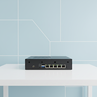 Mini PC con Placa Base Integrada Mini ITX Sin Ventilador, Intel E3845, Router Firewall Pfsense con 4 Ethernet, 3 SIM, 4 GB de RAM y 32 GB Msata