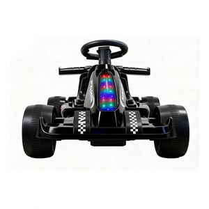 Coche Eléctrico de 4 Ruedas con Luces LED y Música, con Doble Motor de 380, Carrocería Amarilla, para Niños de 2 a 4 Años, de Plástico - Product Image 1