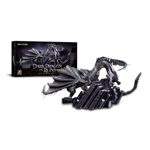Rompecabezas Metálico 3D Piececool HP468-RK Dragón Oscuro sobre Ruinas, Juguete de Dragón Metálico, Kit de Modelo para Armar para Adultos y Niños - Product Image 3
