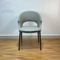 Chaise de designer italienne pour la maison, mobilier moderne pour salle à manger, siège attaché au dossier, cuir PVC, fauteuil de luxe pour hôtel, chaises de salle à manger