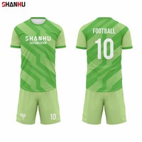 Fußballtrikot Benutzerdefinierte Spielerversion Schnelltrocknend Elastischer Stoff für Professionelle Team-Matches Liga-Wettkampf-Bekleidung