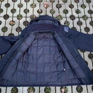 SF10 Allwetter-Wildlederjacke Wasserdichte Outdoor-Arbeitsjacke für Herren Dunkelblau mit Kapuze und Taschen Maßgefertigt Großhandel - Product Image 2