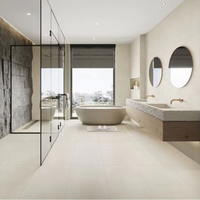 Nouveau produit carreaux de porcelaine antidérapants en céramique émaillée en travertin 1200x600 pour sol de centre commercial de bureau