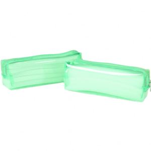 กล่องดินสอสำหรับนักเรียน  กระเป๋าใส่ปากกาสีสันสดใส  ความจุขนาดใหญ่  วัสดุ PVC  มองเห็นได้ชัดเจน  ซองใส่ดินสอ  อุปกรณ์เครื่องเขียน  รับทำโลโก้ตามสั่ง - Product Image 6