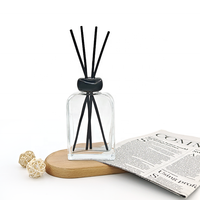 Diffuseur de parfum pour la maison, flacon en verre plat avec bouchon à vis, personnalisable, impression sérigraphique, prix d'usine