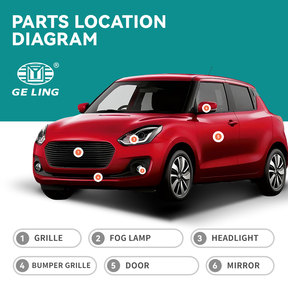 ชุดแต่งรถยนต์ ไฟหน้า LED รุ่น 35300M55RB1 35321M55RB0 สำหรับรถยนต์มารูติ ซูซูกิ สวิฟท์ ดีไซร์ ปี 2018 2015 2020 - Product Image 4