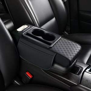 Reposabrazos para Auto y Almohadilla Elevadora Central para Codo, Caja de Almacenamiento Universal con Portapañuelos Multifuncional OLIVER Fit - Product Image 4