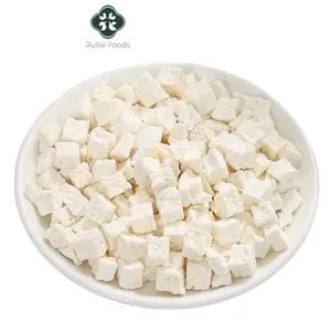Los alimentos para cocinar usan dados de ñame seco chino blanco Shan Yao, rebanadas de ñame deshidratado, corte de ñame Blanco chino seco para medicina herbal
