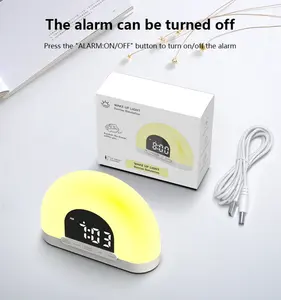 Vender novo para crianças Adultos Quartos Sleep Light Wake Up Light Sunrise despertador para crianças