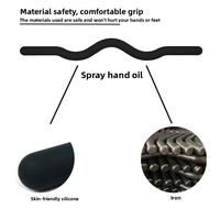 Haltère en silicone antidérapant durable pour musculation, fitness et force, avec logo personnalisé, 15 lbs, vente en gros d'usine