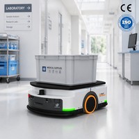 Robot logistique robuste de 500 kg avec navigation laser SLAM, AMR avec accueil et charge automatiques pour une opération ininterrompue