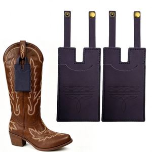 Vintage Western Boot <b>Wallet</b> <b>for</b> Women Hidden In-Boot <b>Card</b> <b>Holder</b> with Snap Strap PU Leather Cowboy Boot <b>Wallet</b> - Product Image 1