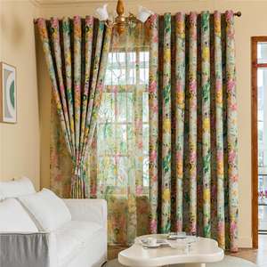 Cortinas Personalizadas de Estilo Moderno con Estampado para Balcón y Dormitorio, Cortinas Opacas Completas de Poliéster para el Hogar - Product Image 1