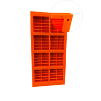 Maille de tamis en polyuréthane robuste, plaque de tamis personnalisée pour crible vibrant, maille PU de haute qualité, vente en gros d'usine