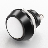 Interrupteur à bouton-poussoir électronique JESS V12-B-A 12mm 2A 36V, étanche IP65, momentané 1NO, en acier inoxydable, aluminium, laiton, pour la maison