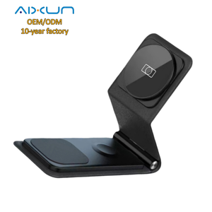 Nouveaux produits tendances 2026 : Station de charge rapide sans fil 3-en-1 pliable avec <span class=keywords><strong>support</strong></span> réglable pour iPhone, <span class=keywords><strong>Apple</strong></span> <span class=keywords><strong>Watch</strong></span> et AirPods - Product Image 1