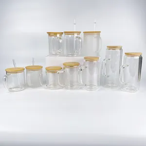 New Craft 9oz 11oz 15OZ đôi tường kính có thể thăng hoa long lanh Globe Tumbler với xử lý cho nhiệt Báo Chí in ấn