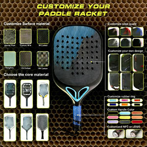 Raqueta de Pádel Profesional de Fibra de Carbono con Precio Único, Diseño Personalizado, Resistente a la Abrasión, Raqueta de Entrenamiento con EVA Suave, Gran Venta - Product Image 4