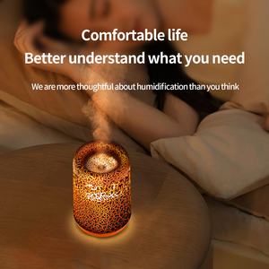 เครื่องเพิ่มความชื้นในอากาศแบบตั้งโต๊ะขนาดเล็กพกพา รุ่น Cross Border พร้อมฟังก์ชั่นพ่นไอน้ำแบบเปลวไฟ และกระจายกลิ่นหอม - Product Image 5