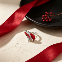 Bagues en argent 925 plaqué platine pour femmes, zircone cubique de haute qualité, résistantes au ternissement, bagues de mariage et de fête pour couples
