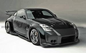 Z33 350Z VS Style Glassfiber Wide Body Avant et Arrière Arch 5 pcs Set - Precision Fit pour un Look Agressif - Product Image 2