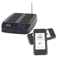 Nouveau système d'appel sans fil étanche pour restaurants, fast-food, bars, cafés - 16 pagers vibrants pour un service rapide des commandes